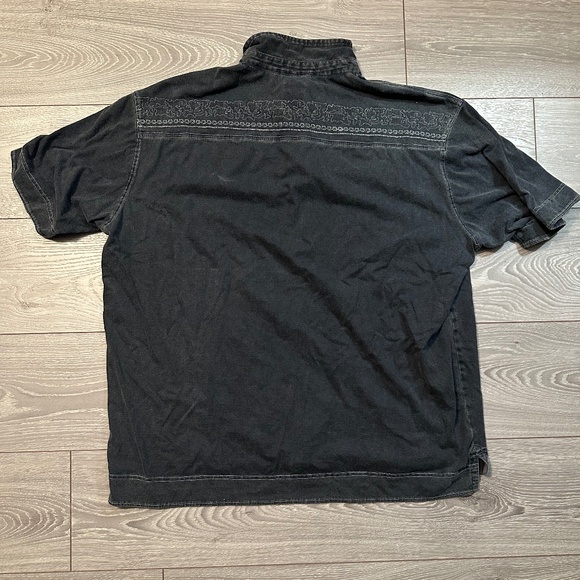 Kuhl Embroidered Faded Navy Cotton Polo - Picture 2 of 3